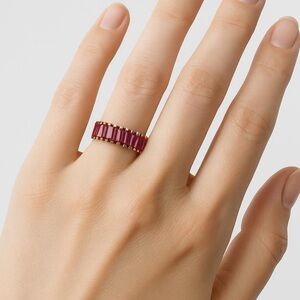 Gold and Pink Women's Eternity Ring